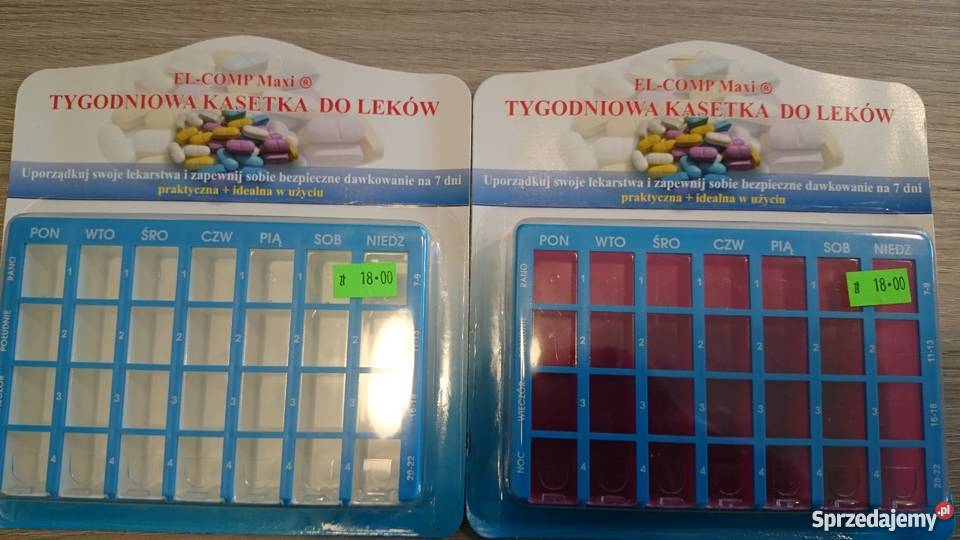Tygodniowa kasetka do dawkowania leków doustnych Kielce