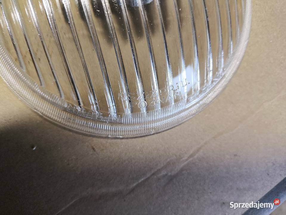 Klosz lampa halogen Jupiter Poznań PRL fiat Lutoryż