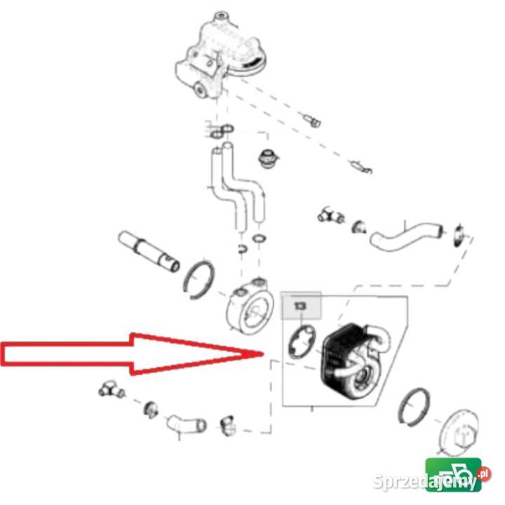 CHŁODNICA OLEJU RE515469 John Deere 4720 Chłodzenie silnika Wilkowo