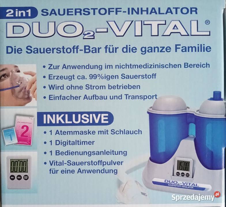 DUO2VITAL inhalator tlenu Szczecin sprzedam