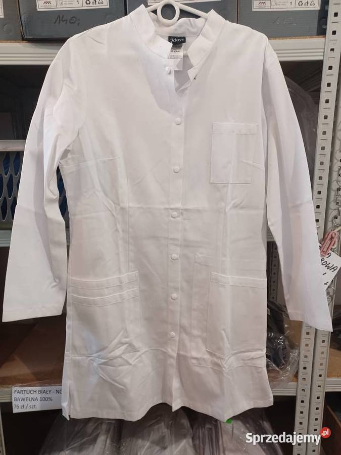 Fartuchy białe długi rękaw Wrocław