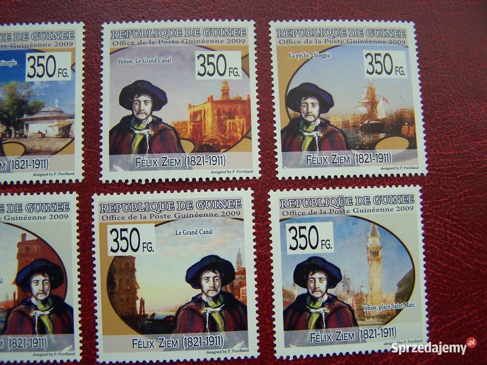 Gwinea 2009 MNH Sztuka Malarstwo Felix Ziem Tychy