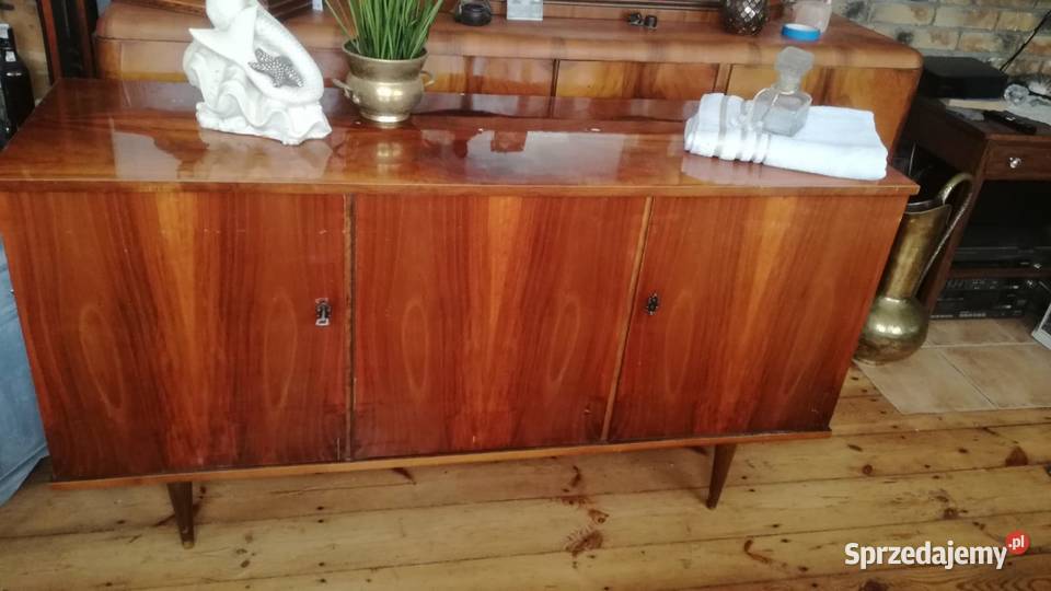 Komoda prl fornir polysk retro na nozkach Gdańsk