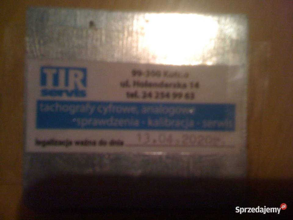 Tachograf z legalizacja 3 uzywane W wa Warszawa