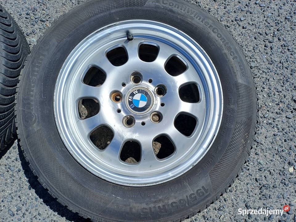 Felgi aluminiowe 15 BMW 5x120 opony zimowe 19565 Samochodowe Lubin