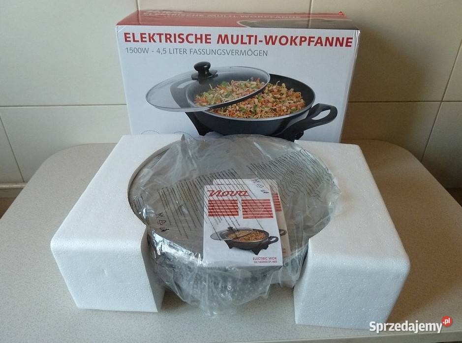 NOWA Patelnia Elektryczna WOK 1500 W GERMANY ro