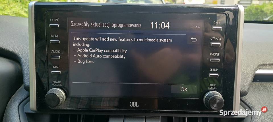 Toyota aktywacja Android Auto i Apple CarPlay łódzkie