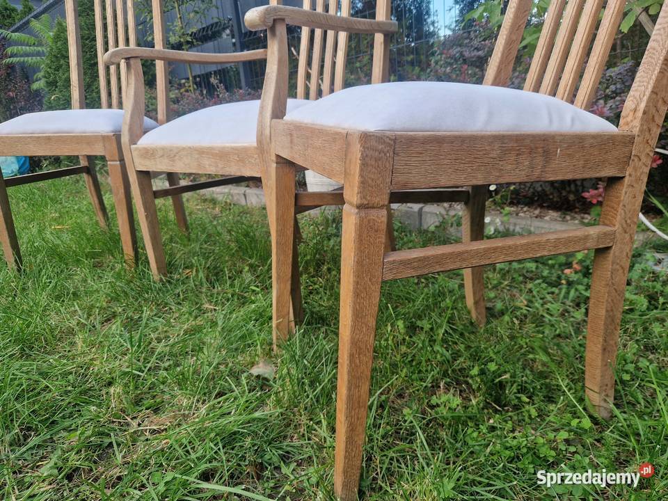 Solidne krzesło z podłokietnikami siedzisko na kujawsko-pomorskie Ciechocinek
