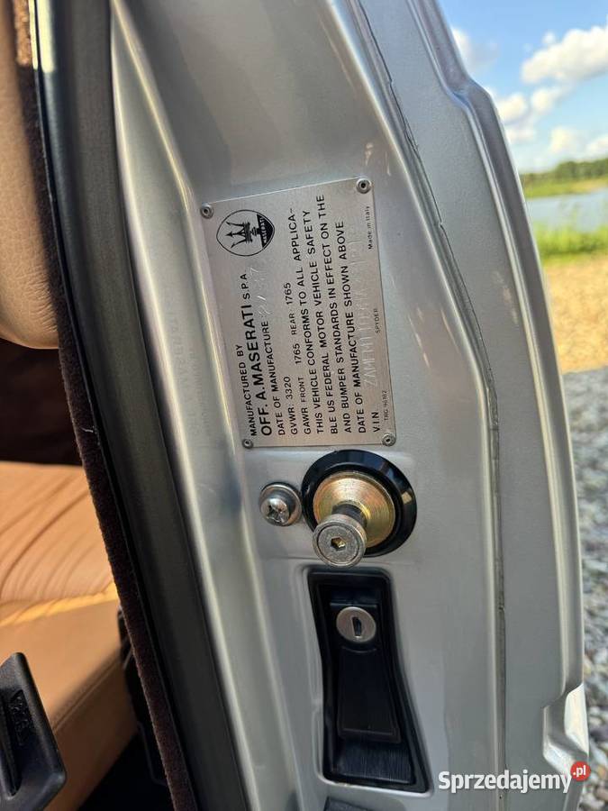 Maserati Biturbo Spyder Zagato 12 mil Oryginalny Łódź