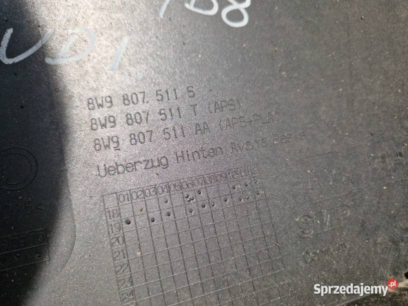 AUDI A4 B9 AVANT 8W9807511S ZDERZAK TYŁ TYLNI Motoryzacja Słowikowo