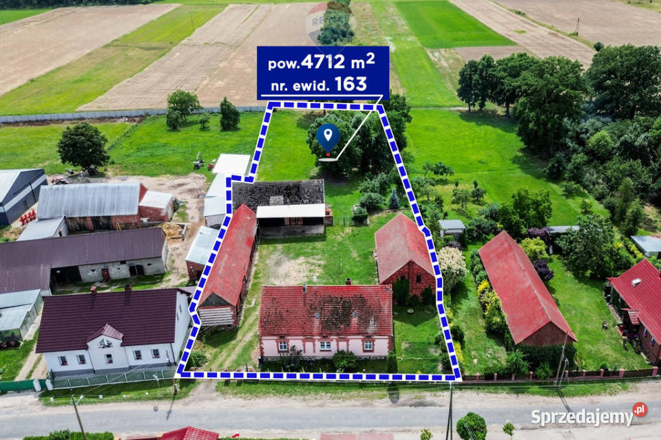 Dom z zabudowaniami duża działka i wiejski Liczba pokoi 4 dolnośląskie Turzany