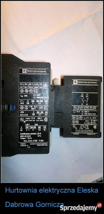 stycznik Telemecanique LP1D12106 25A z cewką 24V Elektryka i akcesoria