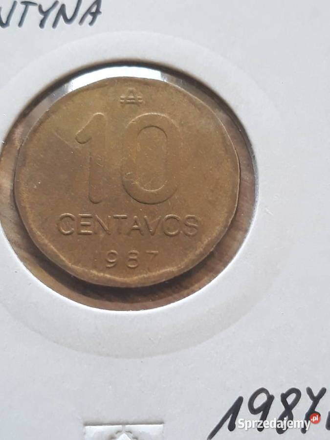 10 Centavos Argentyna 1987 r Antyki, Sztuka, Kolekcje Konin