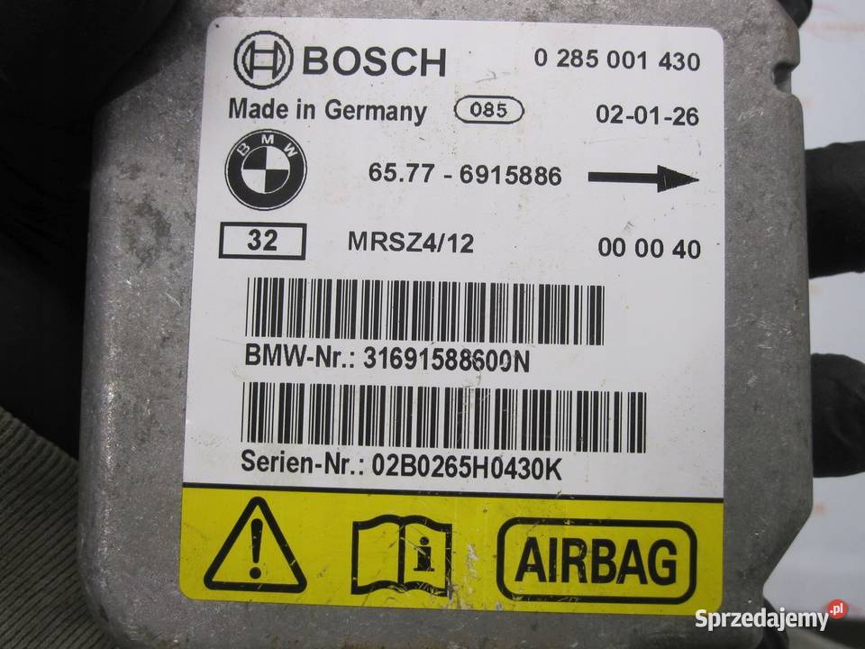 MINI COOPER R50 moduł AIRBAG 0285001430 6915886