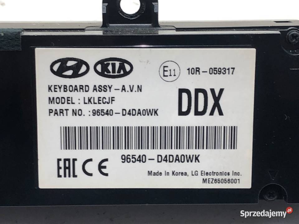 PANEL STEROWANIA RADIA KIA OPTIMA 96540D4DA0WK podkarpackie