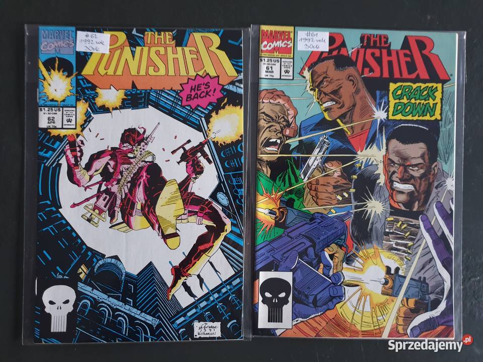 The Punisher zestaw 9 oryginalnych komiksów Gdynia