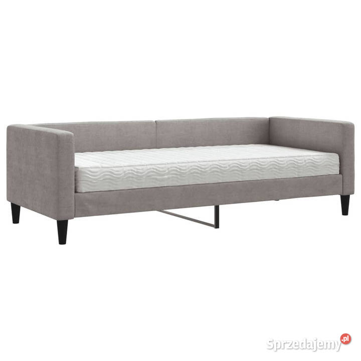 Sofa z materacem do spania kolor taupe tkanina sprzedam