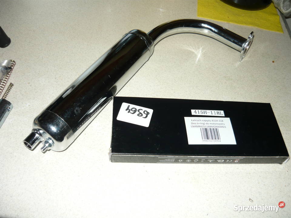 Silnik spalinowy rower Łańcuch Tłumik Zapłon Części i akcesoria Krotoszyn sprzedam