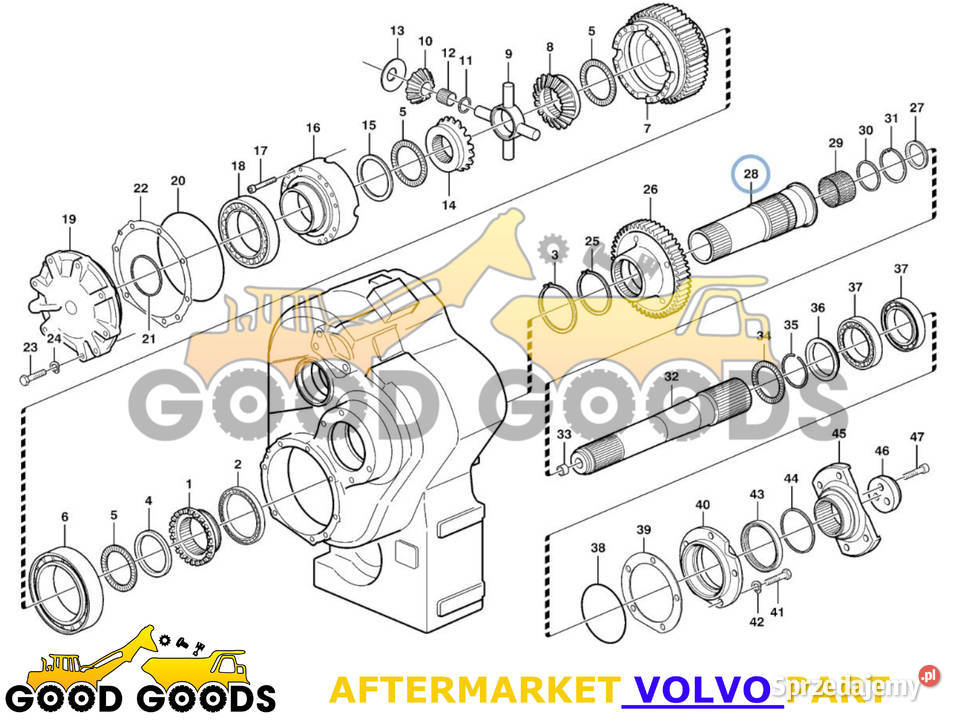 VOLVO WAŁEK GŁÓWNY TUBOWY A40D 11036472 mazowieckie Władysławów