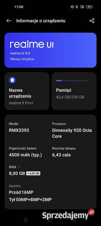 Realme 9 PRO PLUS 8GB256GB Warszawa