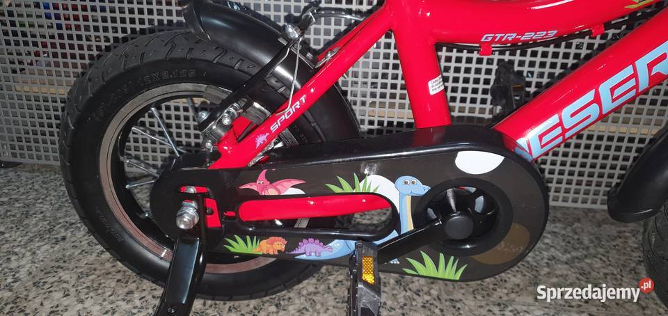 Rower dziecięcy 12 czerwony Dębica