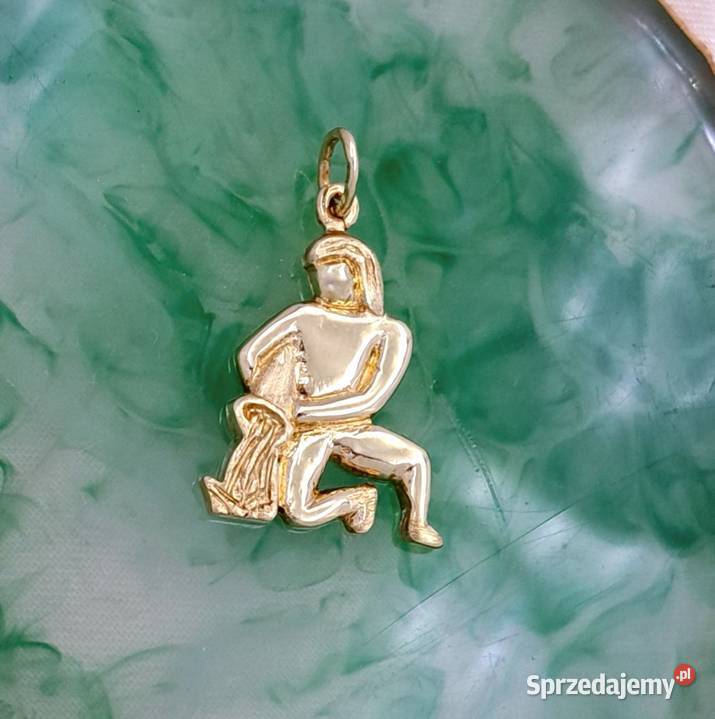 30 Wisiorek Złoty 585 Znak Zodiaku WODNIK Z1178
