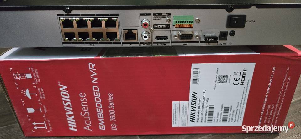 REJESTRATOR IP HIKVISION DS7608NXIK28PD 8 kamer Jaworzno