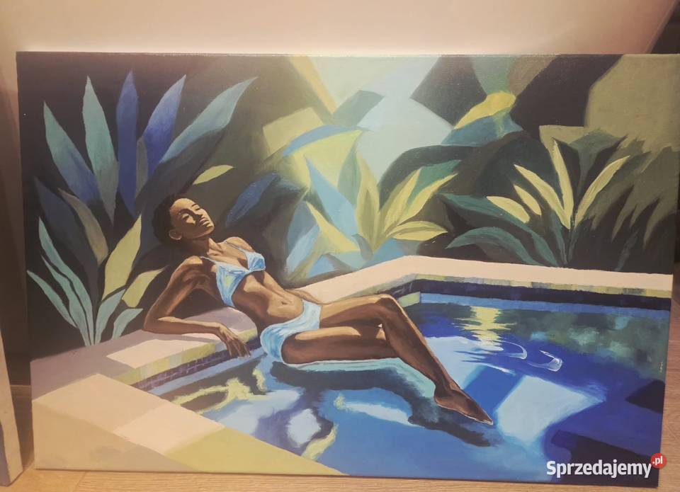 Obraz ręcznie malowany śląskie Godów