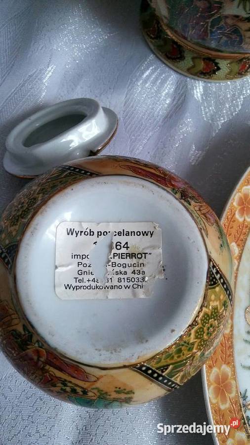 Chinska porcelana niesygnowana Porcelana i szkło Kraczewice Prywatne
