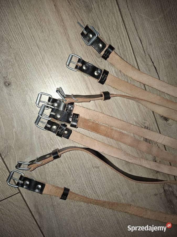 Troki Skórzane LWP Zestaw 8 sztuk czarne świętokrzyskie Kielce