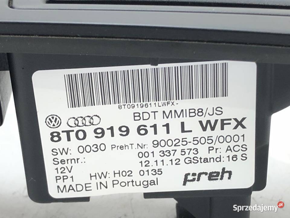 PANEL STEROWANIA NAWIGACJI AUDI A4 B8 8T0919611L podkarpackie sprzedam