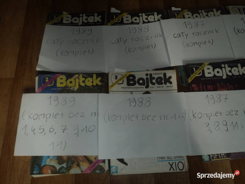 czasopisma Bajtek z lat 80tych Czasopisma Nowy Sącz sprzedam