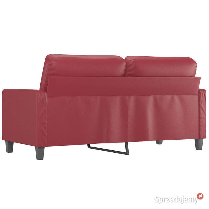 2osobowa sofa winna czerwień 140 sztuczna skóra mazowieckie Warszawa