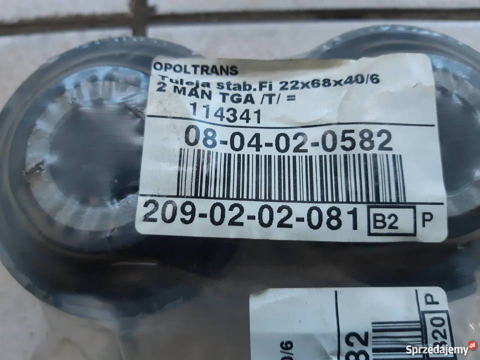 TULEJA STABILIZATORA MAN TGA TYŁ 22 X 68 X kujawsko-pomorskie