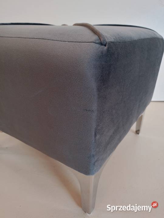 Pufa glamur szara nowa Kluczbork