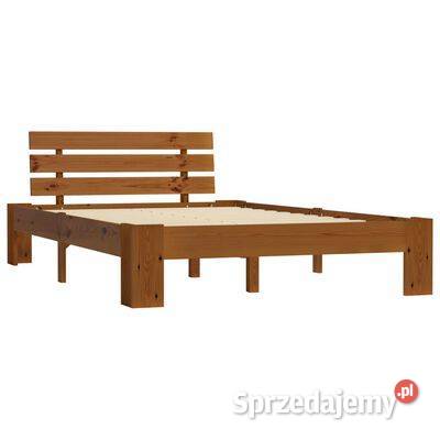 Rama łóżka z wezgłowiem miodowa 140x200 drewno Warszawa sprzedam