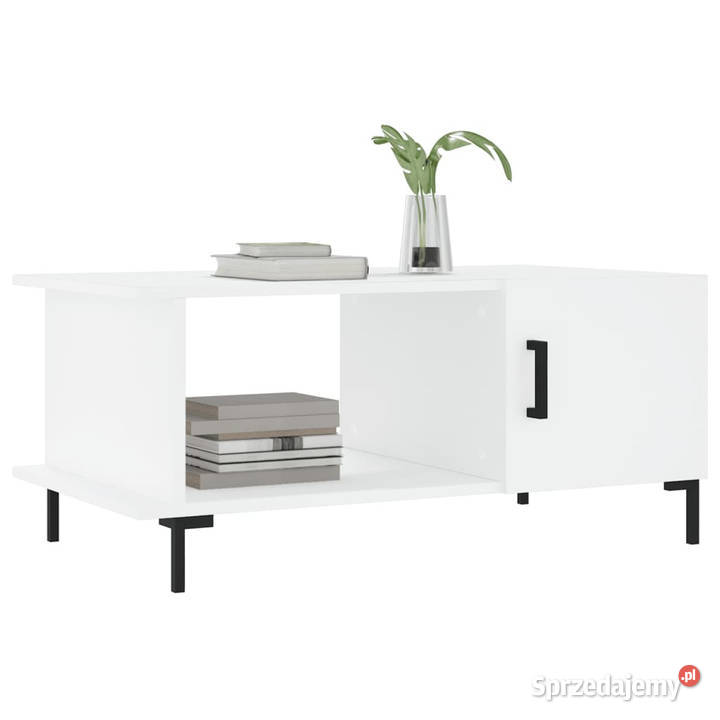 Stolik kawowy biały 90x50x40 materiał Warszawa