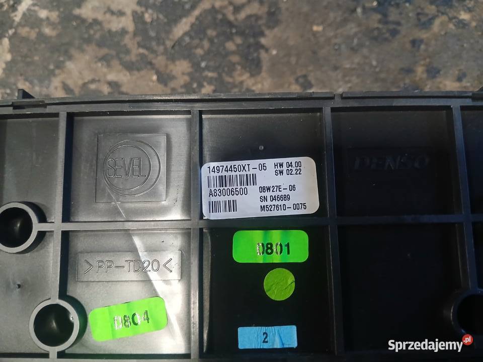 Panel nawiewu Klimatyzacji Expert Scudo Jumpy II małopolskie Radłów sprzedam