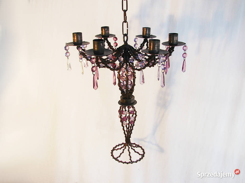 Świecznik kryształki Szczecinek sprzedam