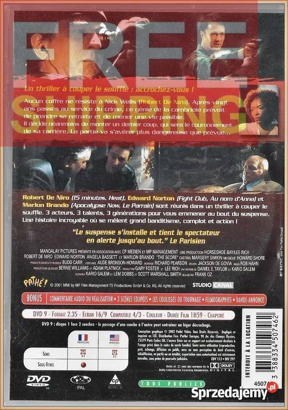 The Score 2001 DVD DVD Kultura i Rozrywka Krynica-Zdrój