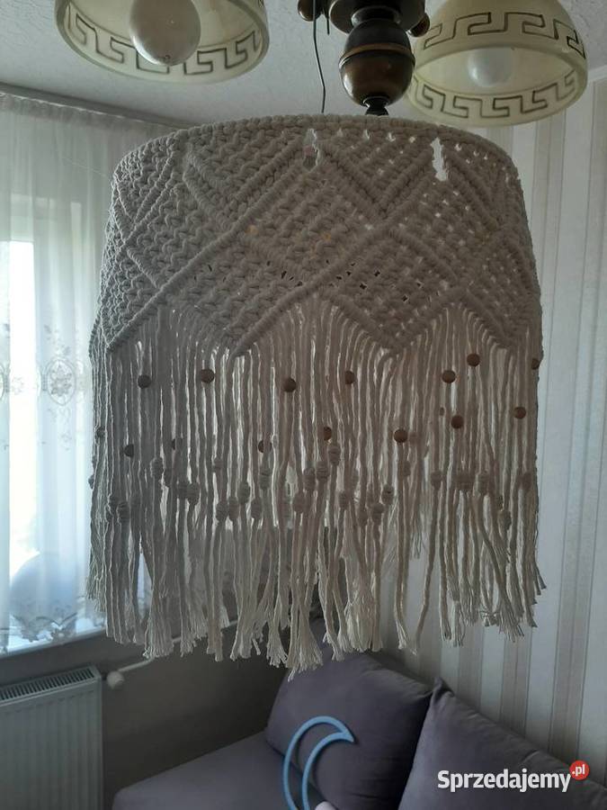 Abażur żyrandol lampa makrama rękodzieło Bydgoszcz
