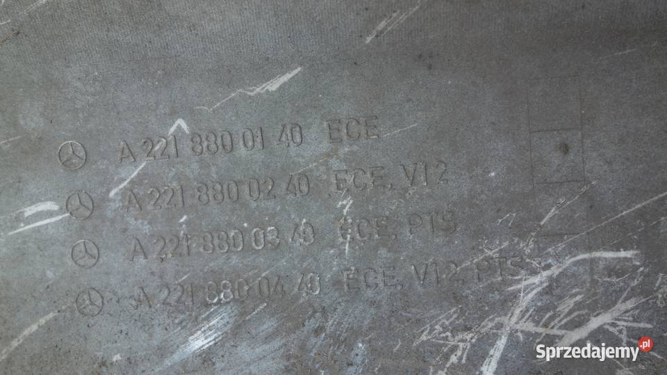 MERCEDES S W221 ZDERZAK TYŁ TYLNY osobowe Karoseria