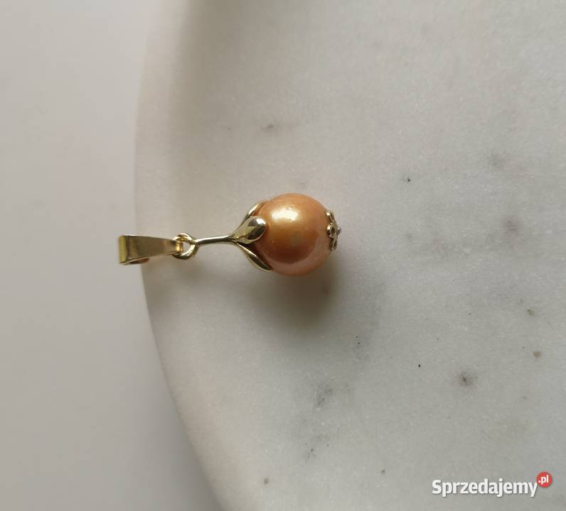zawieszka złota perła 19 e kujawsko-pomorskie Toruń