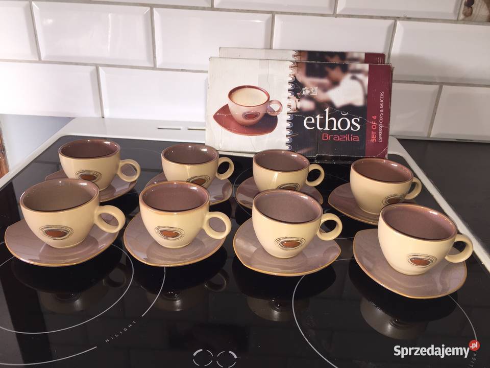 Serwis kawowy do espresso porcelana zestaw Swarzędz