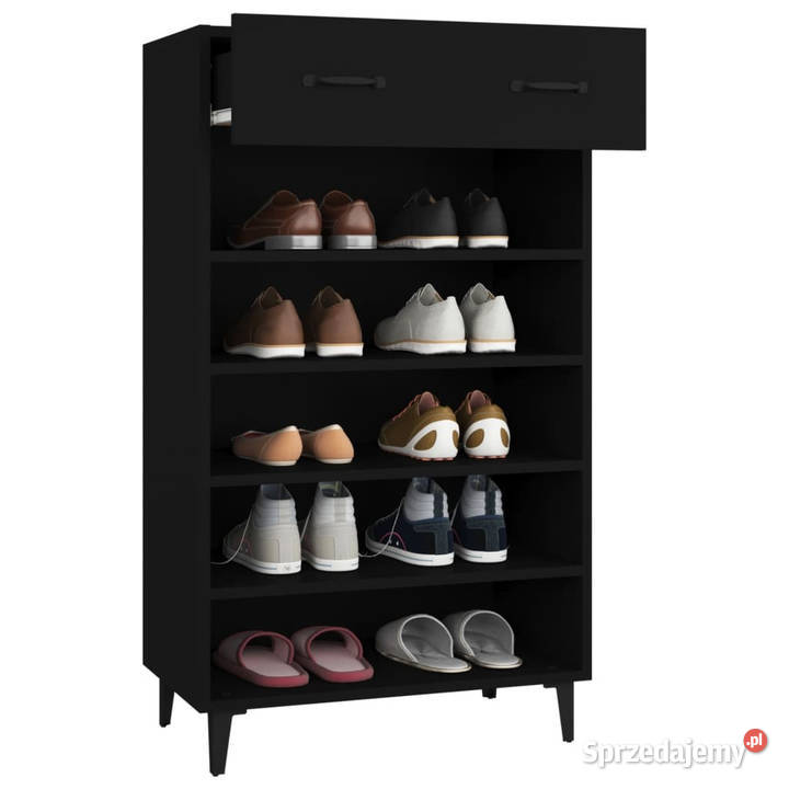 Szafka na buty czarna 60x35x105 materiał Na buty Warszawa