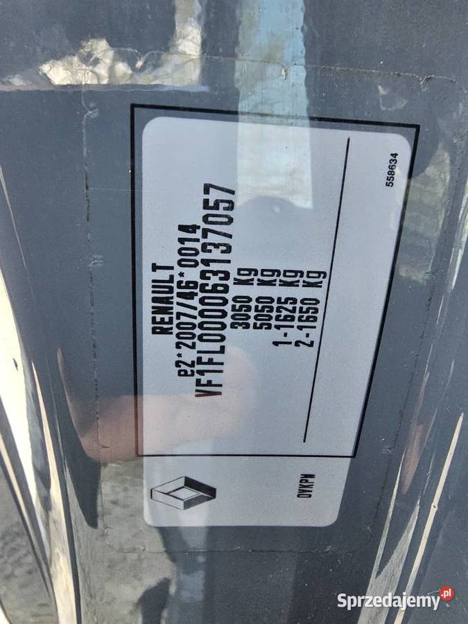 TRAFIC MAXI LONG 20 145 KLIMA NAVI KAMERA HAK homologacja na ciężarowe Renault Tarnobrzeg