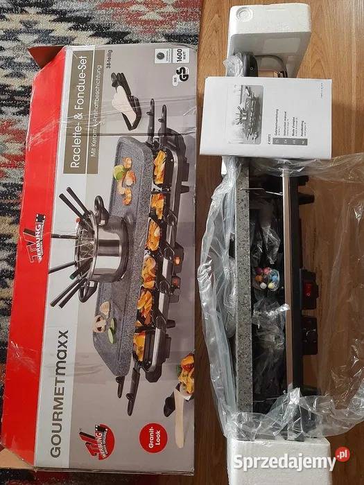 Nowy duży zestaw Raclette Fondue set Gourmet Starachowice