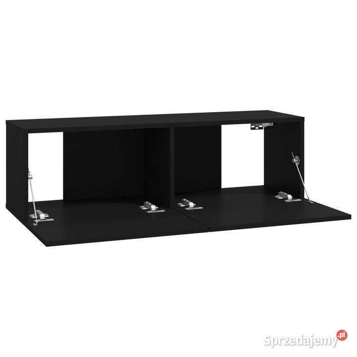 Szafki ścienne pod TV 4 czarne 100x30x30 Warszawa