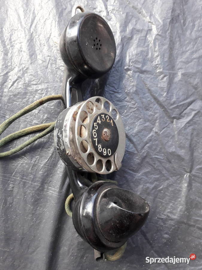 Telefon monterski ebonitowy słuchawka serwisowa sprzedam
