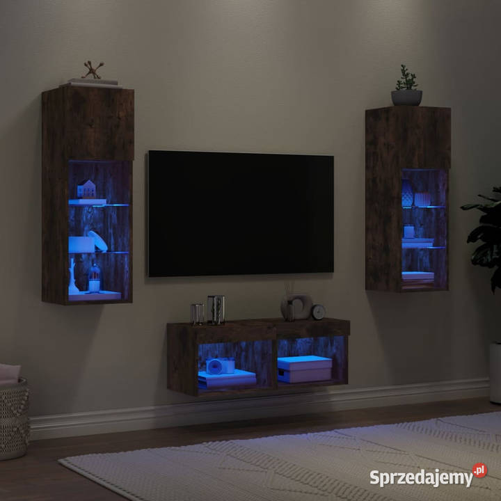 4cz zestaw mebli TV z oświetleniem LED